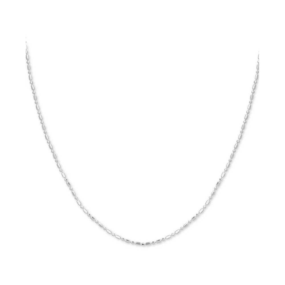 Giani Bernini Sterling Silver Dot Dash Chain Necklace 18" Modern Chain